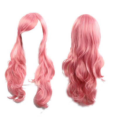 

〖Follure〗70cm Womens Heat Resistant Hair Blonde Long Curly Full Wig