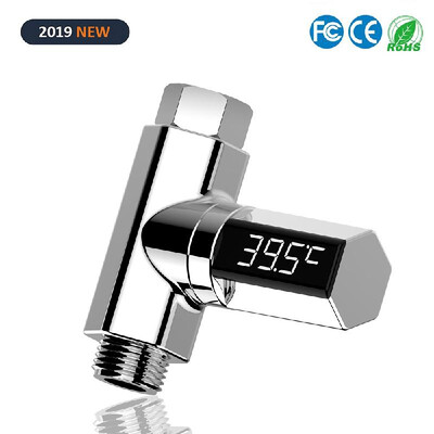 

Bath Shower Water Thermometer 585°C Monitor Digital Temperature Degrees Celsius 360° Rotating Display Screen Faucet Instillation