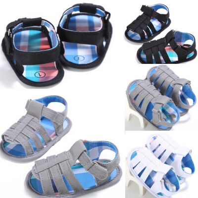 

Baby Infants Boys Girls Hollow Summer Sandals Prewalker Soft Sole Crib Shoes