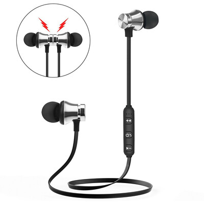 

Portable Wireless Headphones Bluetooth Earphones Headset Sports SweatProof Earphones Magnetic Earpiece for Phones