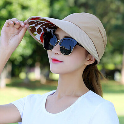 

Summer empty hat damp anti-ultraviolet Korean version spring&summer foldable sunscreen hat sunshade hat hat woman