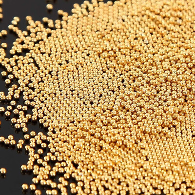 

Toponeto 50g Gold Silver Caviar Micro Beads Fish Egg Manicure Ball 3D Nail Art Decoration