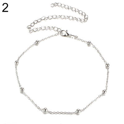 

Womens Fashion Beaded Chain Choker Satellite Chain Minimal Delicate Necklace