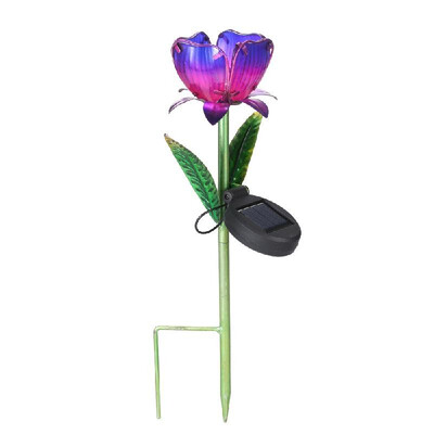 

Solar Powered Flower Light LEDs Lawn Lamp Decorative Stake Lantern IP55 Water-resistant Outdoor Lights for Walkway Lawn Path Garde