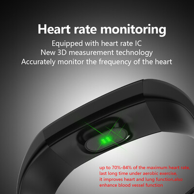 

F07 IP68 Waterproof Color Screen Fitness Band Smart Bracelets Heart-rate BT Sport Wristband Calls Notification Activity Tracking