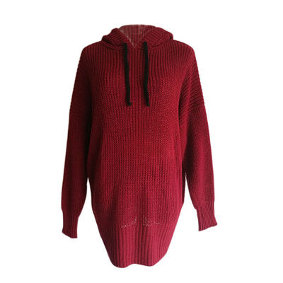 

Knitted Hooded Sweater Long Sleeve Autumn Winter 2018 Warm Oversized Sweaters And Pullovers Loose Casual Shirt Female Clothing