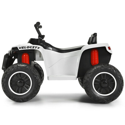 

12V Kids 4-Wheeler Quad ATV Battery Powered Ride On Toy-White