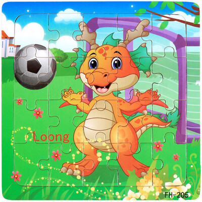 

Gotoamei Wooden Puzzle Educational Developmental Baby Kids Training Toy Christmas Gift