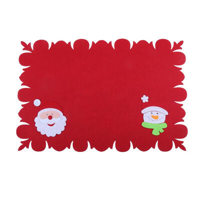 

Christmas Table Mat Decor Heat Insulation Pad Kitchen Knife Fork Cover