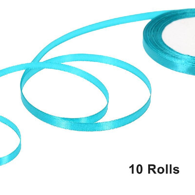 

25 YardsRoll 6mm Width Silk Satin Ribbon DIY Handmade Materials for Home Wedding Party Decorations Invitation Card Gift Wrapping