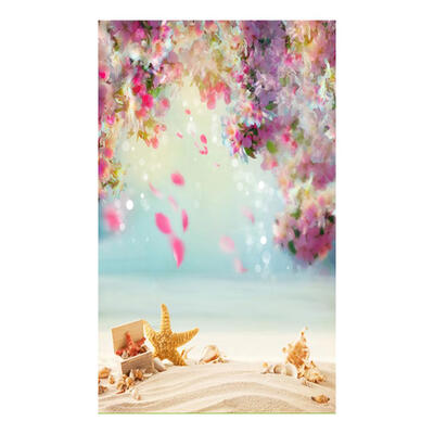 

Sea Star Falling Flower Photo Background Cloth Backdrop Photographic Props