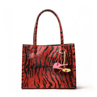 

Animals Print Clutch Shoulder Handbags Women Leather Floral Decor Bags