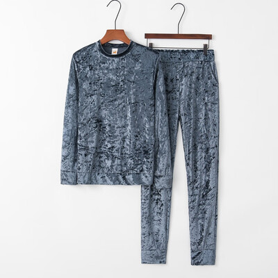 

Toponeto Fashion Women Velvet Set Casual Long Pants Casual Outfit Sportswear Suit
