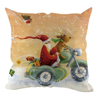 

Tailored Christmas Pillow Cover Pillowcases Decorative Sofa Cushion Cover Home Decoration