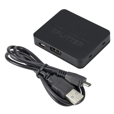 

HD Splitter 1 Female To 2 Female 1080P HD Adapter Box Video Converter Switcher Dual Display