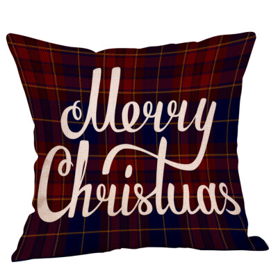 

Tailored Christmas Pillow Case Glitter Cotton Linen Sofa Throw Cushion Cover Home Decor