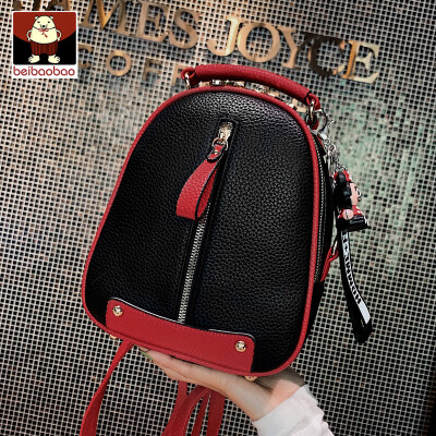 

Ins double shoulder bag small backpack womens tide 2019 new Korean version 100 super fire bag single shoulder oblique bag tide