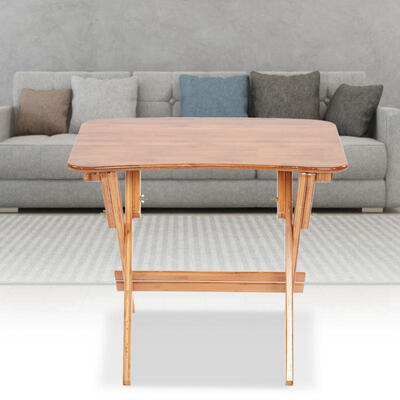 

Greensen Bamboo Adjustable Height Table Folding Study Desk Curved Edge Computer Desk Home Bedroom