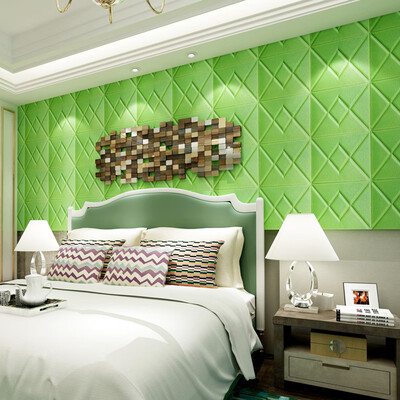 

〖Follure〗New PE Foam 3D Wallpaper DIY Wall Stickers Wall Decor Embossed Brick Stone A