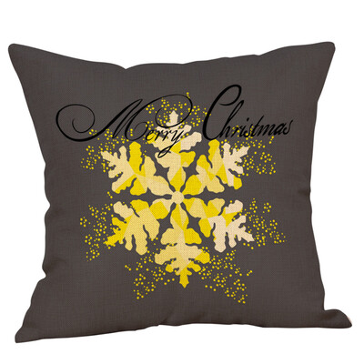 

Tailored Christmas Pillow Case Glitter Cotton Linen Sofa Throw Cushion Cover Home Decor