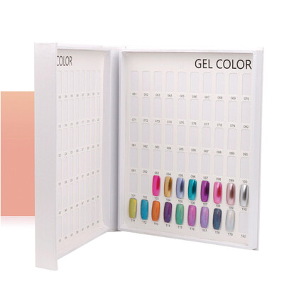 

Toponeto 120 Color Nail Polish Color Card Manicure Display Board Nail Polish Show Book