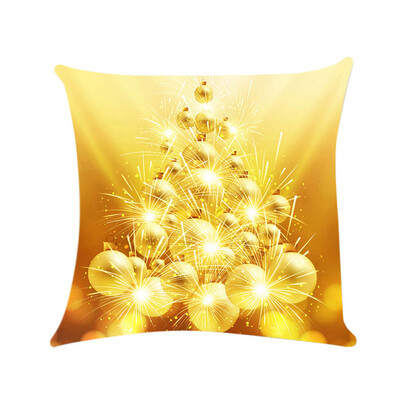 

Tailored Happy Christmas Pillow Cases Sofa Cushion Cover Home Decor Pillow Case