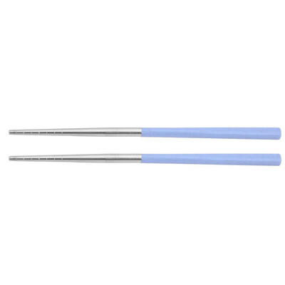 

1pair Wheat Straw Stainless Steel Chopsticks Handle Anti-Slip Chopsticks