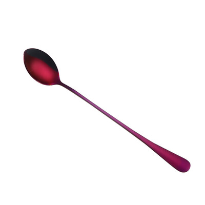 

Siaonvr Colorful Spoon Long Handle Spoons Flatware Coffee Drinking Tools Kitchen Gadget