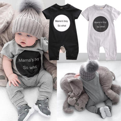 

Newborn Toddler Baby Girl Boy Short Sleeve Romper Jumpsuit Outfit Summer Clothes