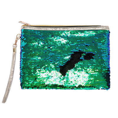 

Gobestart Women Girls Fashion Double Color Sequins Bag Storage Bag Ladies Purse Pouch