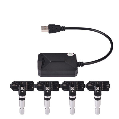 

USB Car TPMS Tire Pressure Monitor Alarm SystemAndroid Navigation Tire Pressure MonitoringWireless Transmission TPMS
