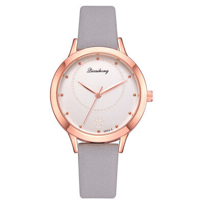

Korean version of the casual ladies fashion fashion watch wish hot PU belt quartz watch