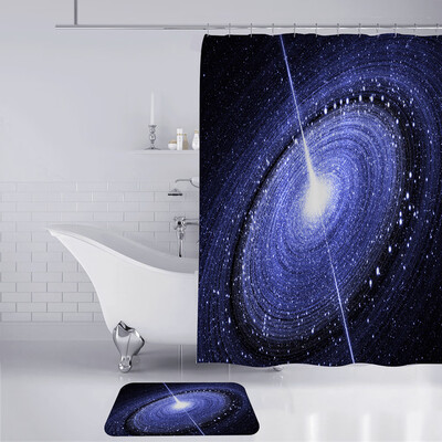 

Toponeto New Waterproof Shower Curtain with 12 Hooks 3D Printed Bathroom Polyester