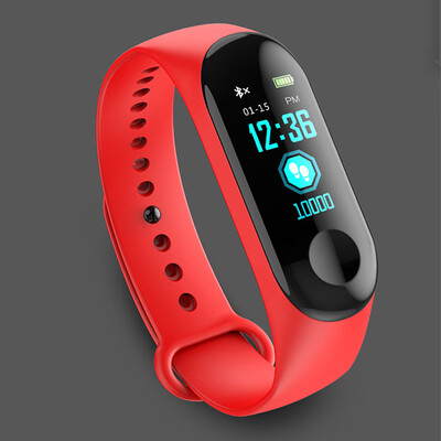 

M3 Smart Health PedometerHeart RateBlood pressureSleep monitor Bracelet -Red