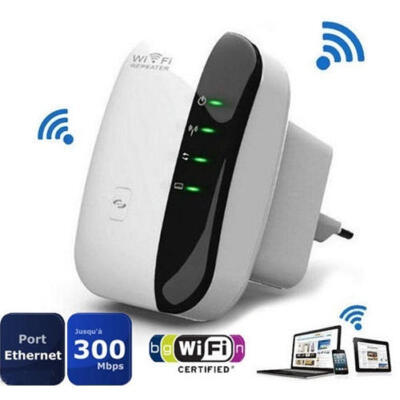 

300M 80211N Wireless-N Wifi Repeater 24G AP Router Signal Booster Extender AmplifierSIZE 1EU PLUGSIZE 2US PLUGSIZE3UK