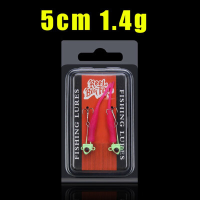 

New Hot 2 Blister Packs Mini Luminous Fish-Type Lead-Head Soft Fish 5cm 14g Road Bait