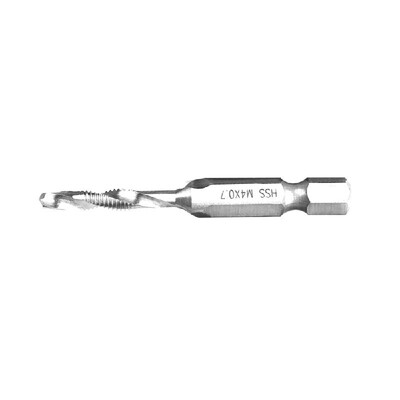 

Hex Shank Metric Thread -3M-4M5M6M-8M-10 Titanium-Coated HSS Drill&Tap Bits HSS4241 Hardness is Suitable for WoodPlasti