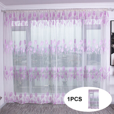 

Gobestart Sheer Curtain Tulle Window Treatment Voile Drape Valance Fabric