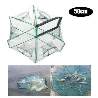 

Fishing Net Portable Automatic Fishing Trap Folding Fish Minnow Shrimp Crab Baits Cast Mesh Trap