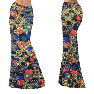 

Roseonmyhand Womens Summer Casual High Waist Flower Printed Bodycon Long Maxi Skirt