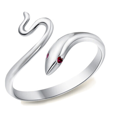 

New Arrival Silver Color Snake Rings for Women Jewelry Fashion Open Adjustable Finger Ring