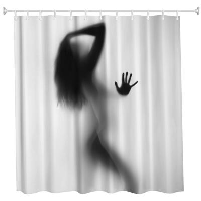 

The Sexy Shadow Polyester Shower Curtain Bathroom Curtain High Definition 3D Printing Water-Proof