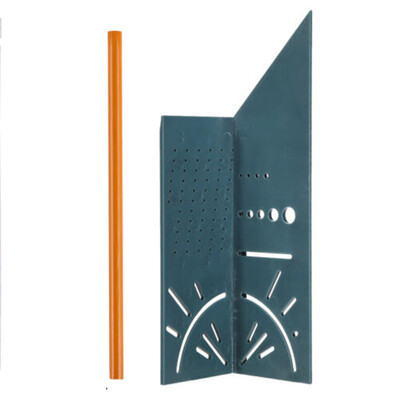 

〖Follure〗Woodworking 3D Mitre Angle Measuring Square Size Measure Tool With Gauge & Ruler
