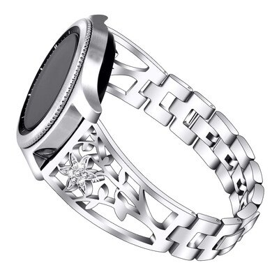 

ECSEM Bling Stainless Steel Watch Bands 20mm 22mm Quick Release Metal Wristbands Accessories for Men Women