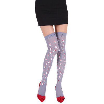 

Tailored Women Girls Sexy Chriatmas Party Printed Knee Socks Stockings