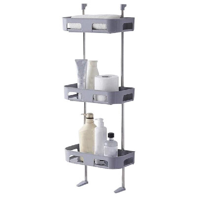 

Toilet Storage Rack Multi-Tiers Bathroom Shelf Adhesive Wall-mounted Storage Rack Over The Toilet Holder Basket Organizer No Drill