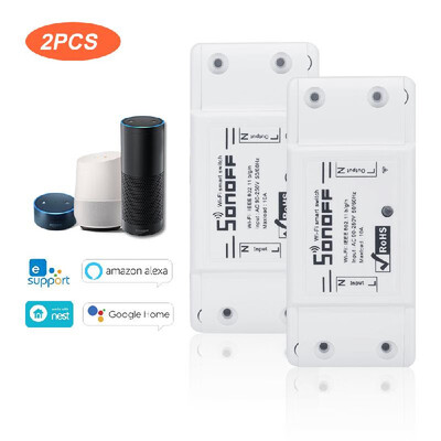 

SONOFF Basic Wifi Switch Works with Alexa for Google Home Timer 10A2200W Wireless Remote Switch for AndroidIOS APP Control for E