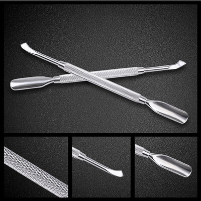 

Toponeto Stainless Steel Duplex Finger Dead Skin Quality Nail Cuticle Pusher Manicure