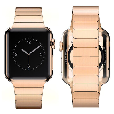 

〖Follure〗Butterfly Lock Link Stainless Steel Band Strap For Apple Watch 42MM Rose Gold