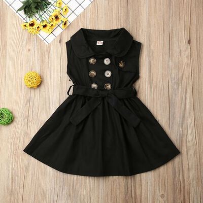 

Christmas Toddler Infant Baby Kid Girl Xmas Clothes Sleeveless Belt Tutu Dresses